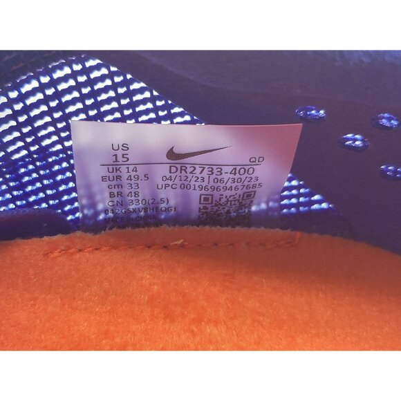 Nike Zoom Mamba 6 Track‎ & Field Distance Spike Racer Blue DR2733 400 Mens Sz 15 - Picture 8 of 10